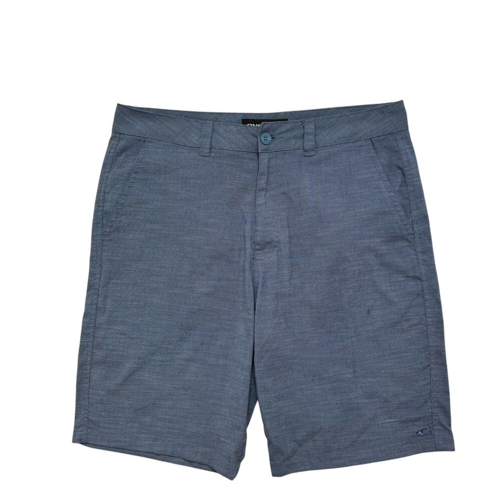 O’NEILL Blue Micro Dot Walking Shorts Size 34 Mens Polyester Viscose Dad